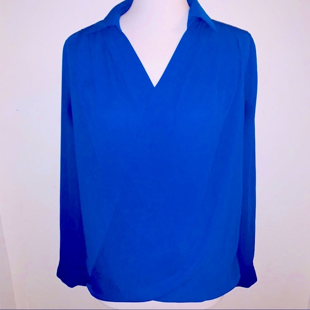 BELLATRIX Wrap Drapey Boho Blouse - Size Medium
